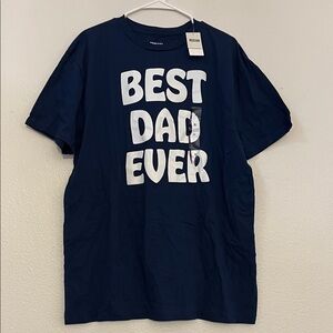 “Best Dad Ever” Navy Graphic Tee